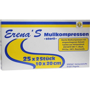 Erena Mullkompr.10x20 cm steril 8fach Produktbild