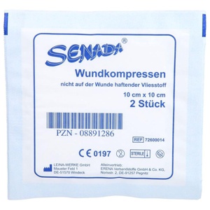 ERENA STERIL Vlieskompressen 10x10 cm 2 St Produktbild