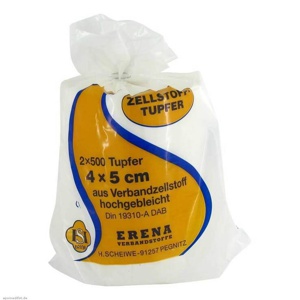 ERENA Zellstofftupfer 4x5 cm Produktbild