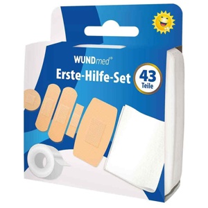 Erste Hilfe Kasten 43teilig, 1 St Pflaster Produktbild