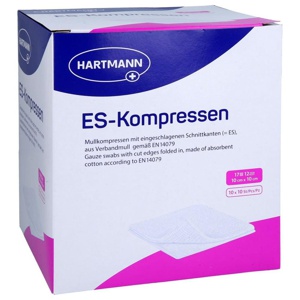 ES-KOMPRESSEN steril 10x10 cm 12fach Großpackung Produktbild