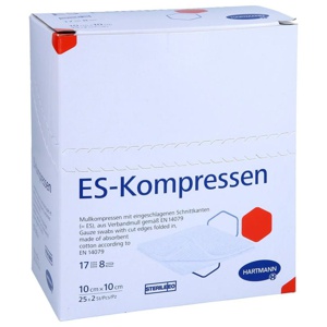 ES-KOMPRESSEN steril 10x10 cm 8fach Produktbild