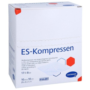 Es-kompressen steril 10x10 cm 8fach Produktbild