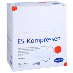 ES-KOMPRESSEN steril 10x10 cm 8fach Produktbild