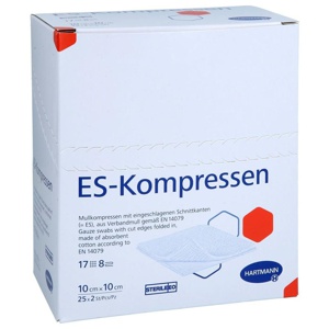 ES-KOMPRESSEN steril 10x10 cm 8fach Produktbild