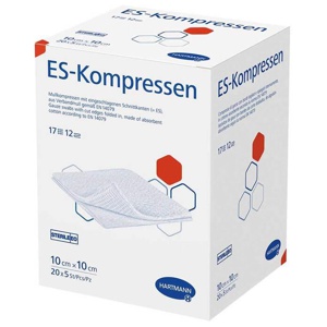 ES-Kompressen steril 10x10 cm Großpackung, 20X5 St Kompressen Produktbild