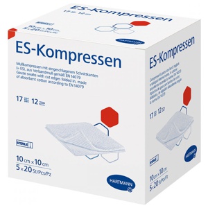 Es-kompressen steril 10x10 cm Grosspackung Produktbild