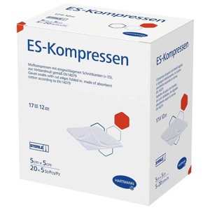 ES-Kompressen steril 5x5 cm Großpackung, 20X5 St Kompressen Produktbild