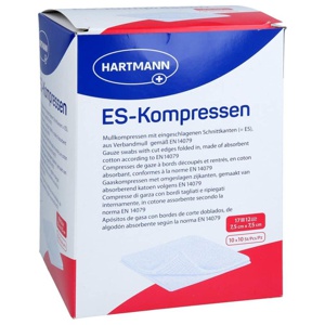 ES-KOMPRESSEN steril 7,5x7,5 cm 12fach Großpackung Produktbild