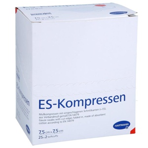 ES-KOMPRESSEN steril 7,5x7,5 cm 8fach Produktbild