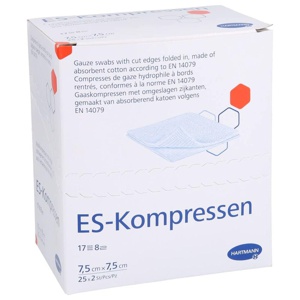 ES-KOMPRESSEN steril 7,5x7,5 cm 8fach Produktbild