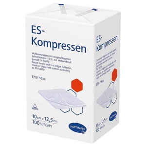 ES-KOMPRESSEN unsteril 10x12,5 cm 16fach Produktbild