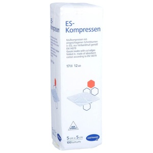 ES-KOMPRESSEN unsteril 5x5 cm 12fach Produktbild