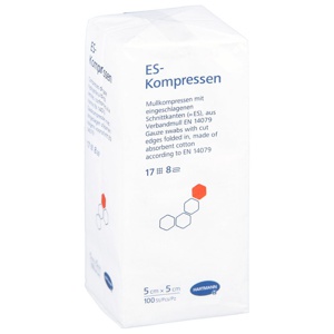 Es-kompressen unsteril 5x5 cm 8fach Produktbild