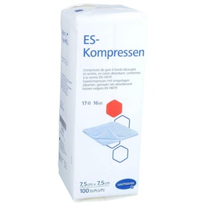 ES-KOMPRESSEN unsteril 7,5x7,5 cm 16fach Produktbild