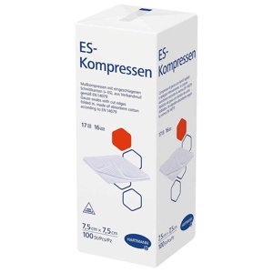 ES-KOMPRESSEN unsteril 7,5x7,5 cm 16fach Produktbild