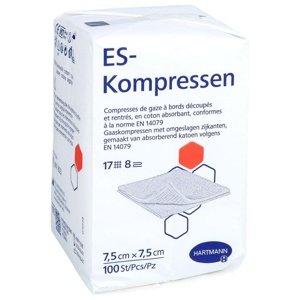 ES-KOMPRESSEN unsteril 7,5x7,5 cm 8fach Produktbild