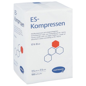 ES-Kompressen unsteril 7,5x7,5 cm 8fach Produktbild