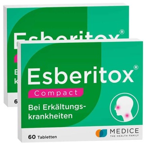 Esberitox® Compact bei Erkältungskrankheiten, 2x60 St Tabletten Produktbild