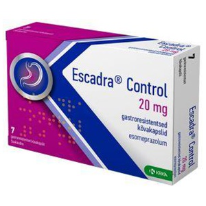 Escadra control gastroresist kõvakapsel 20mg n7 toote pilt