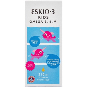 Eskio-3 Kids Omega 3-6-9 Tutti Frutti 210 ml produktbillede