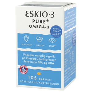 Eskio-3 Pure omega-3 kapsler 105 stk produktbilde