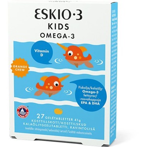 Eskio Kids Omega-3 orange - 27 stk produktbillede
