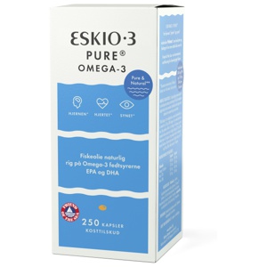 Eskio3 Fiskeolje   250 Kapsler produktbilde