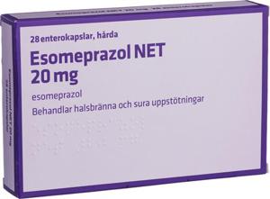 Esomeprazol NET, enterokapsel, hård 20 mg 28 st produkt bild