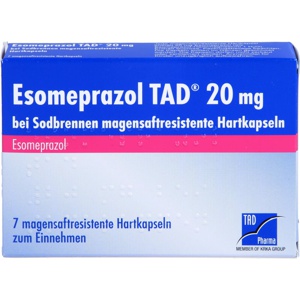 ESOMEPRAZOL TAD 20 mg bei Sodbrennen msr.Hartkaps. Produktbild