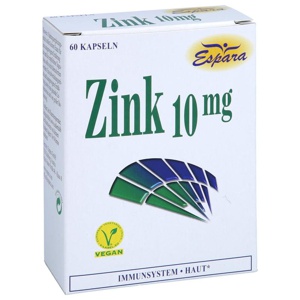 Espara Zink 10 mg 60 St Kapseln Produktbild