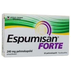 Espumisan forte pehmekapsel 240mg n20 toote pilt
