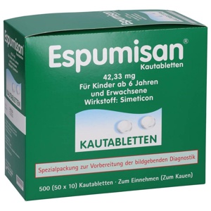 ESPUMISAN Kautabletten f.bildgebende Diagnostik Produktbild