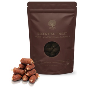 Essential Finest Salmon & Parsley Small Sausages Hundgodis - 120 g produkt bild
