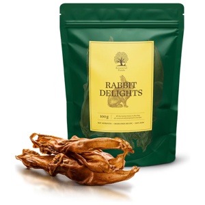 Essential Foods Delights Torkade Kaninöron 100 g produkt bild