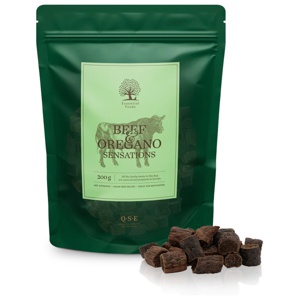 Essential Foods Sensations Hundgodis Biff & Oregano 200 g produkt bild