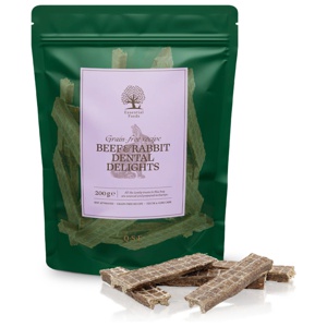 Essential Grain-Free Beef & Rabbit Dental Delights Tuggben för Hund - 200 g produkt bild