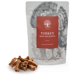 Essential Turkey Mini Delights Hundgodis - 100 g produkt bild