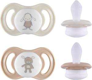Esska Happy Mini 0+m Silikon Beige 2-pack produkt bild
