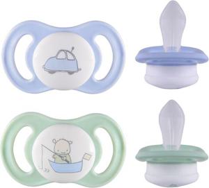 Esska Happy Mini 0+m Silikon Blå 2-pack produkt bild