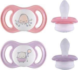 Esska Happy Mini 0+m Silikon Rosa 2-pack produkt bild