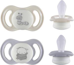 Esska Happy Mini Glow 0+m Silikon Beige 2-pack produkt bild
