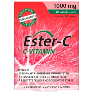 Ester-C C-vitamin 1000 mg 60 tabletter produktbilde