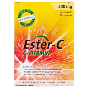 Ester-C C-vitamin 500 mg, 60 stk. produktbilde
