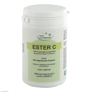 Ester C Vegi Kapseln, 180 St Kapseln Produktbild