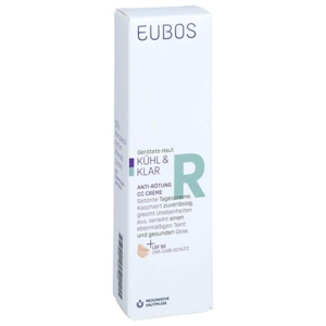 EUBOS KÜHL & KLAR Anti-Rötung CC Creme LSF 50 Produktbild