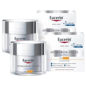 Eucerin Anti-Age Hyaluron-Filler Tagespflege LSF 30, 2x50 ml Creme Produktbild