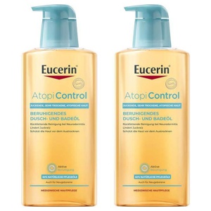 Eucerin AtopiControl Dusch- und Badeöl, 2x400 ml Duschgel Produktbild