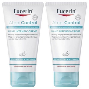 Eucerin Atopicontrol Hand Intensiv-Creme, 2x75 ml Creme Produktbild