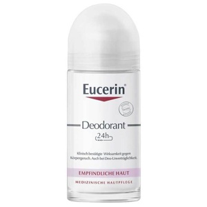 Eucerin Deodorant Empfindliche Haut 24h Roll-on, 50 ml Flüssigkeit Produktbild